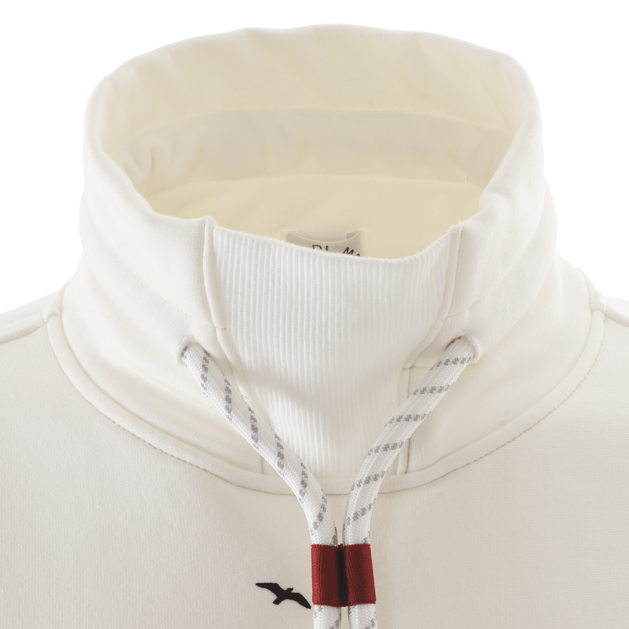 【公式】シナコバ (SINA COVA) ハイネックプルオーバー 23210080 オフホワイトの首元