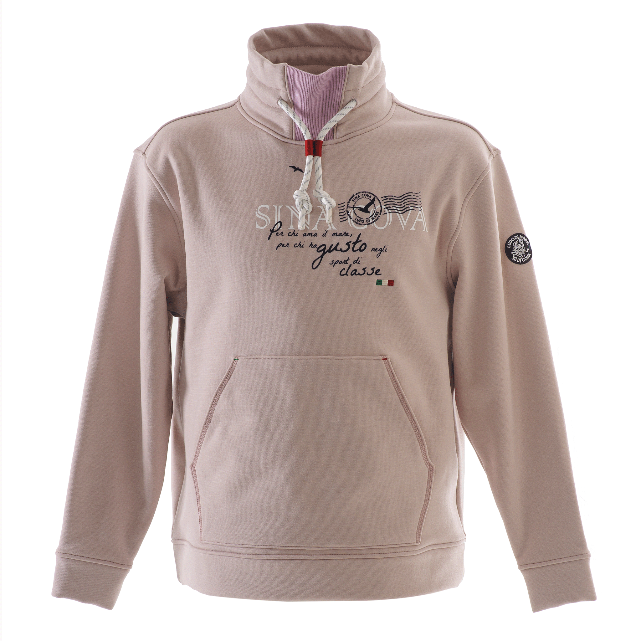 【公式】シナコバ (SINA COVA) ハイネックプルオーバー 23210080 ピンクの正面