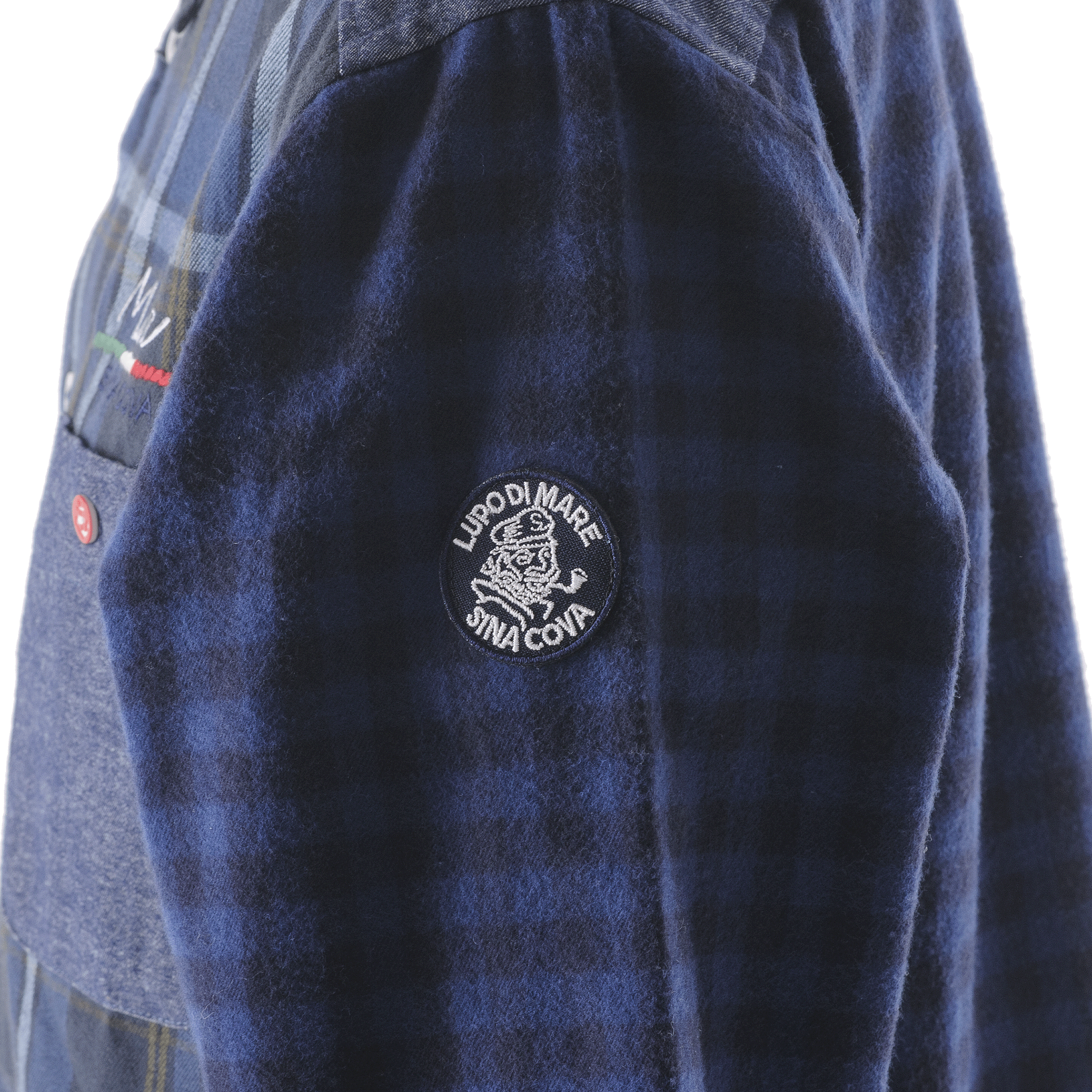 クレイジーパターンチェック柄長袖ボタンダウンシャツ 23224040