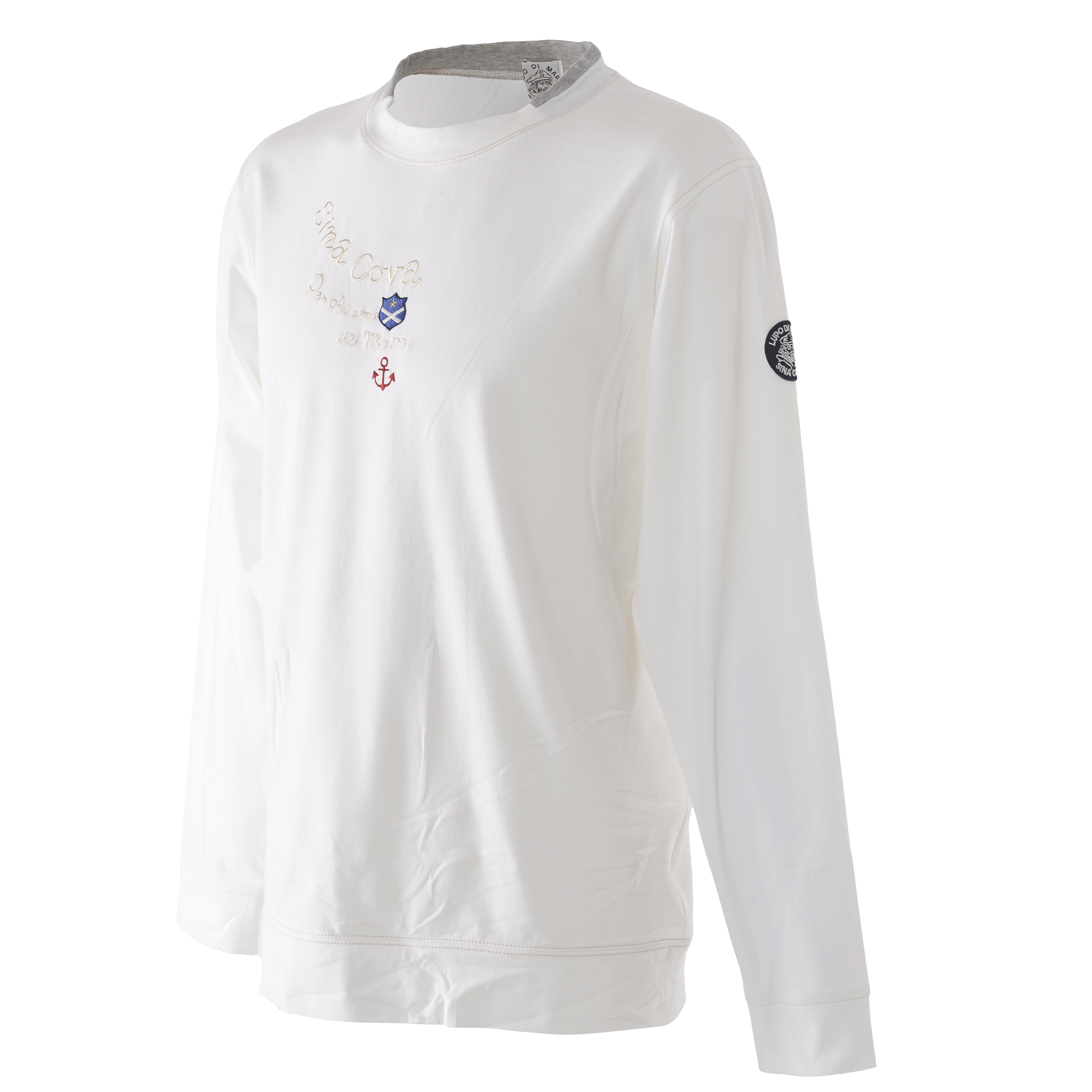 モックネック長袖Tシャツ ユニセックス(男女兼用) 24110010