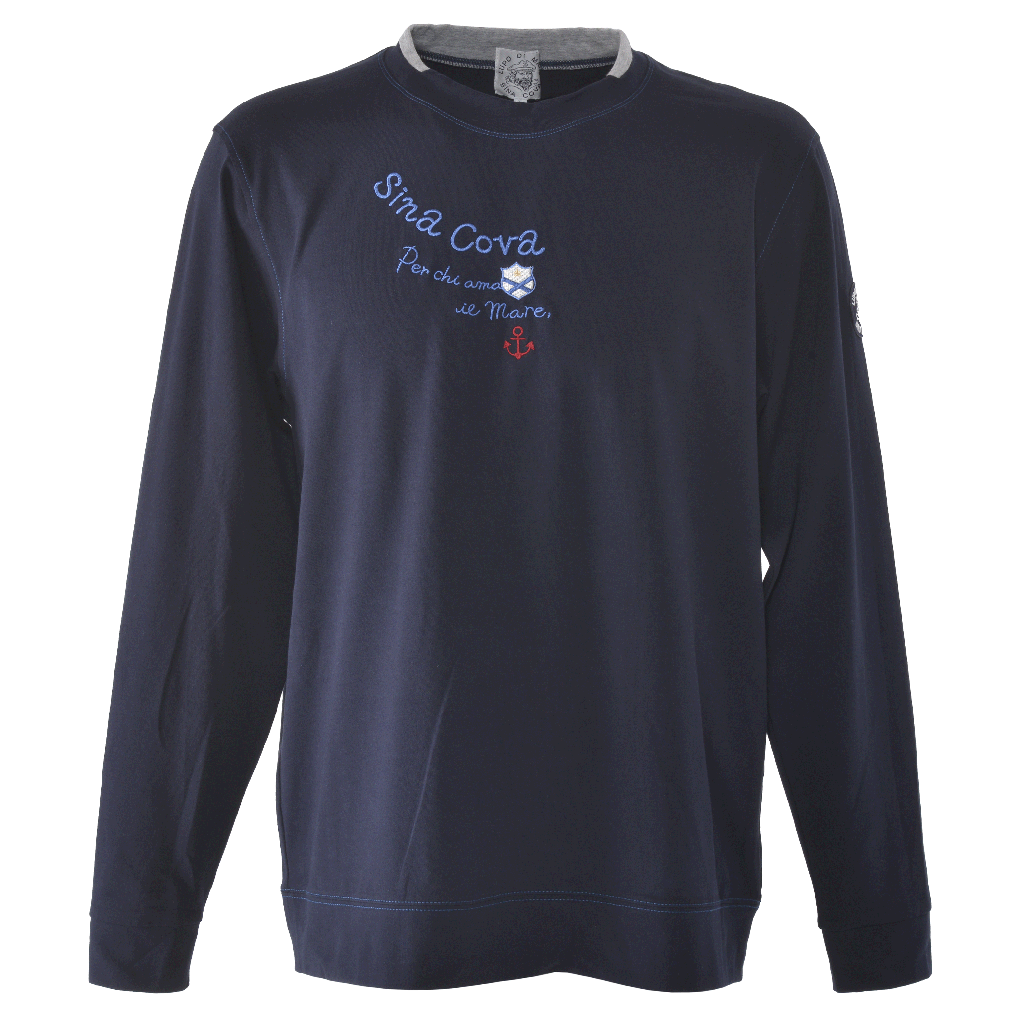 モックネック長袖Tシャツ ユニセックス(男女兼用) 24110010