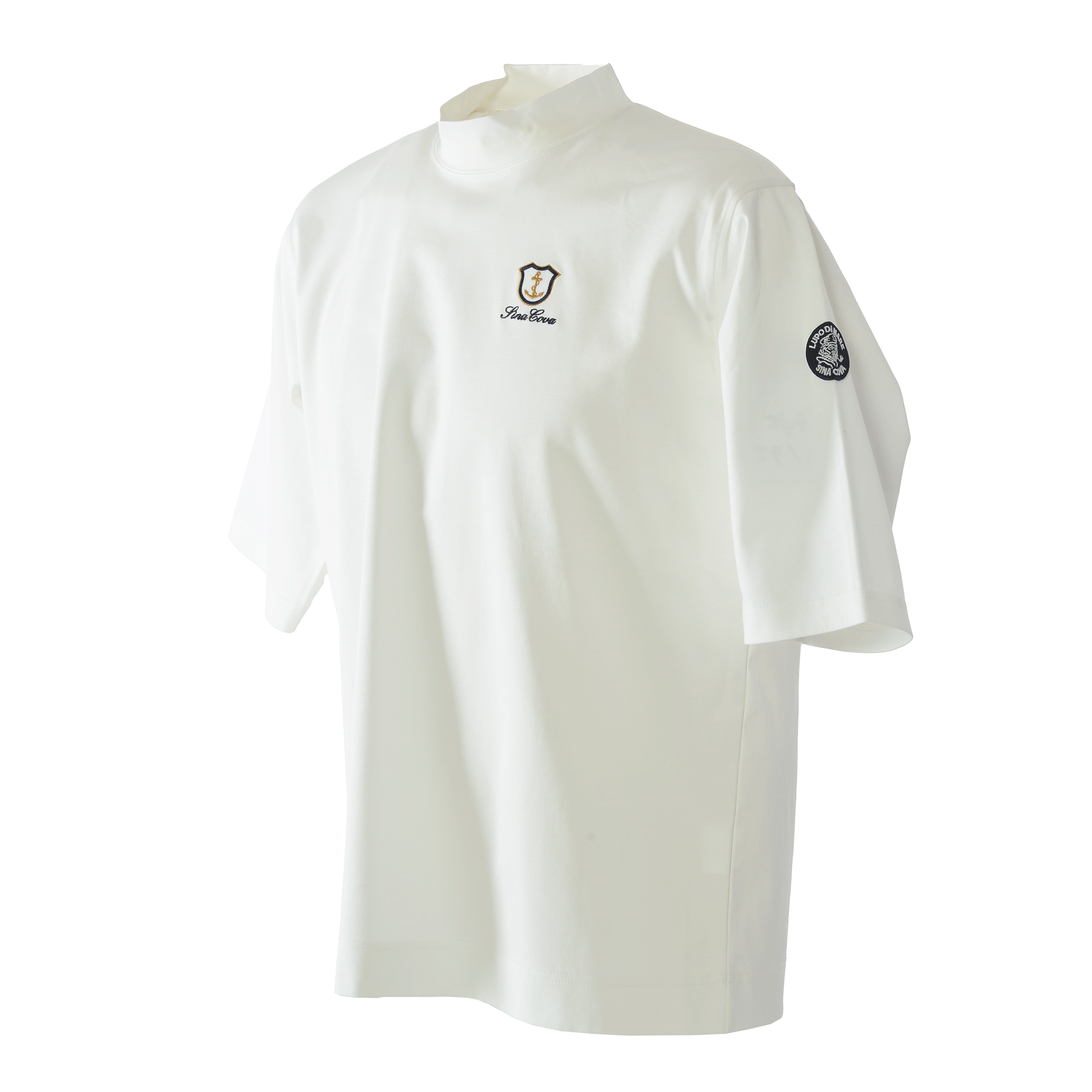 Half-sleeve mock neck T-shirt 26130510