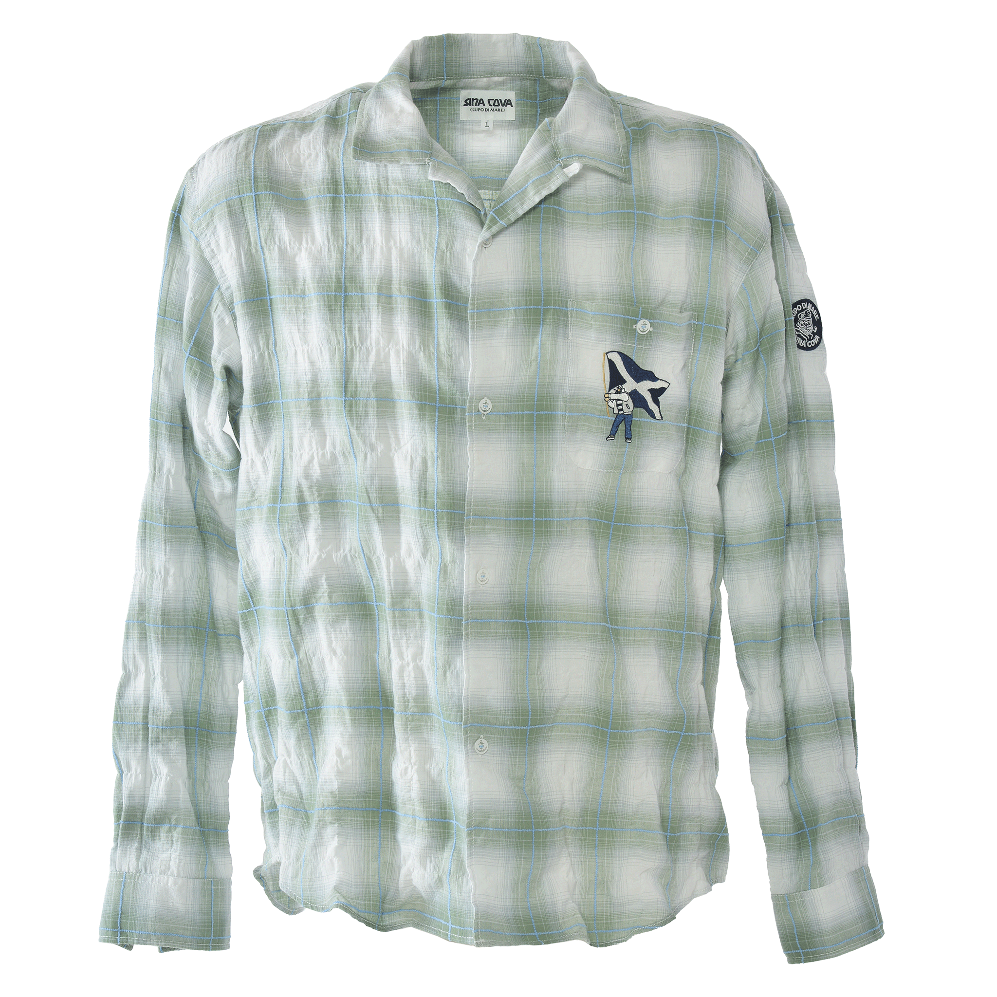 Long-sleeved open-collar shirt 26124030