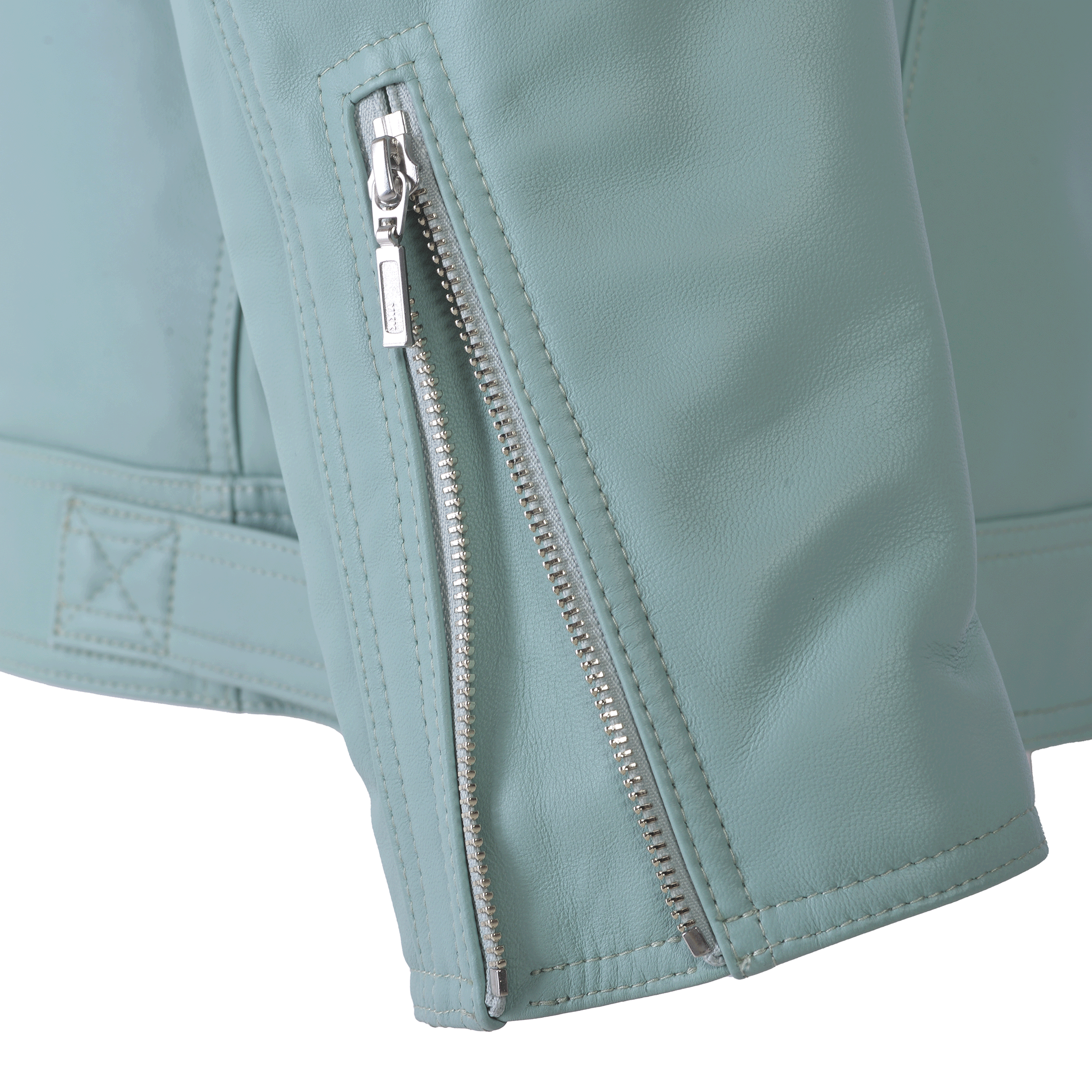 フード付きレザージャケット 25223910