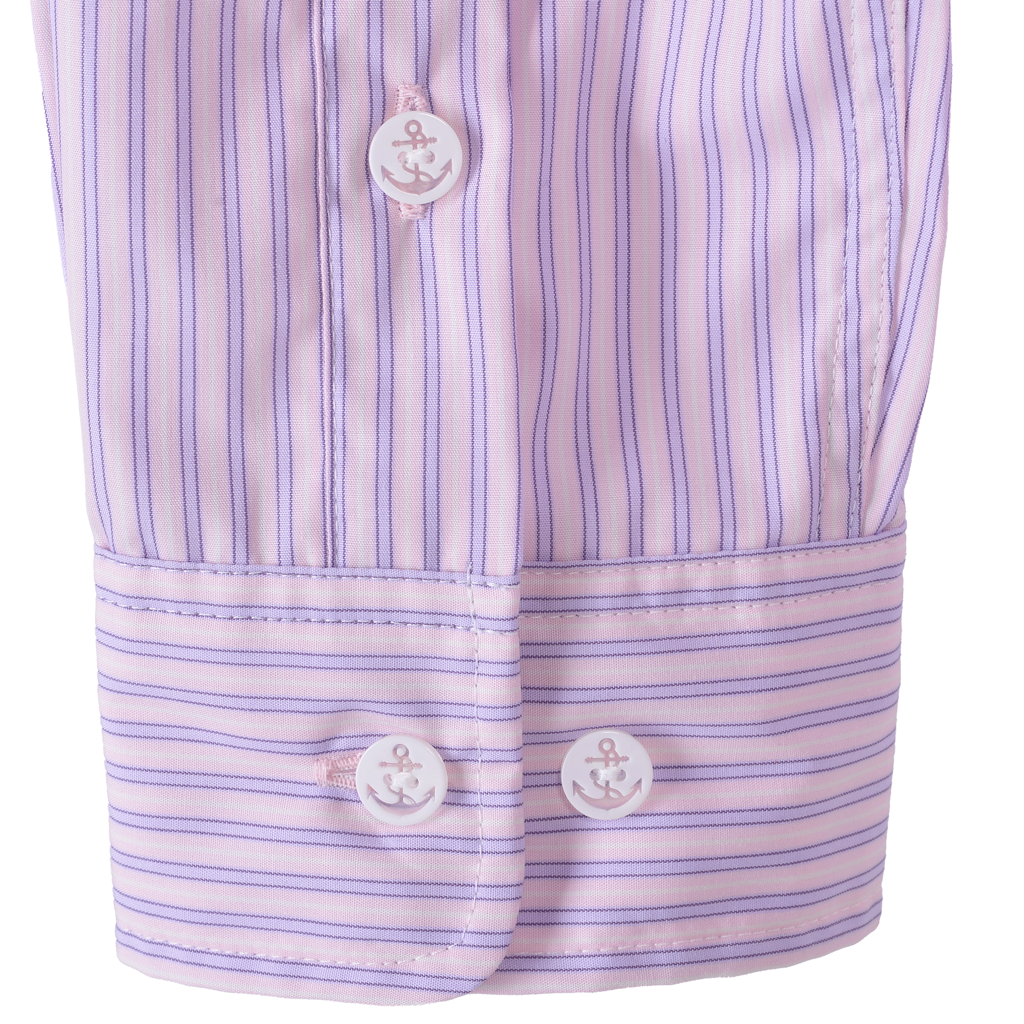 ストライプ柄長袖ボタンダウンシャツ 25224030