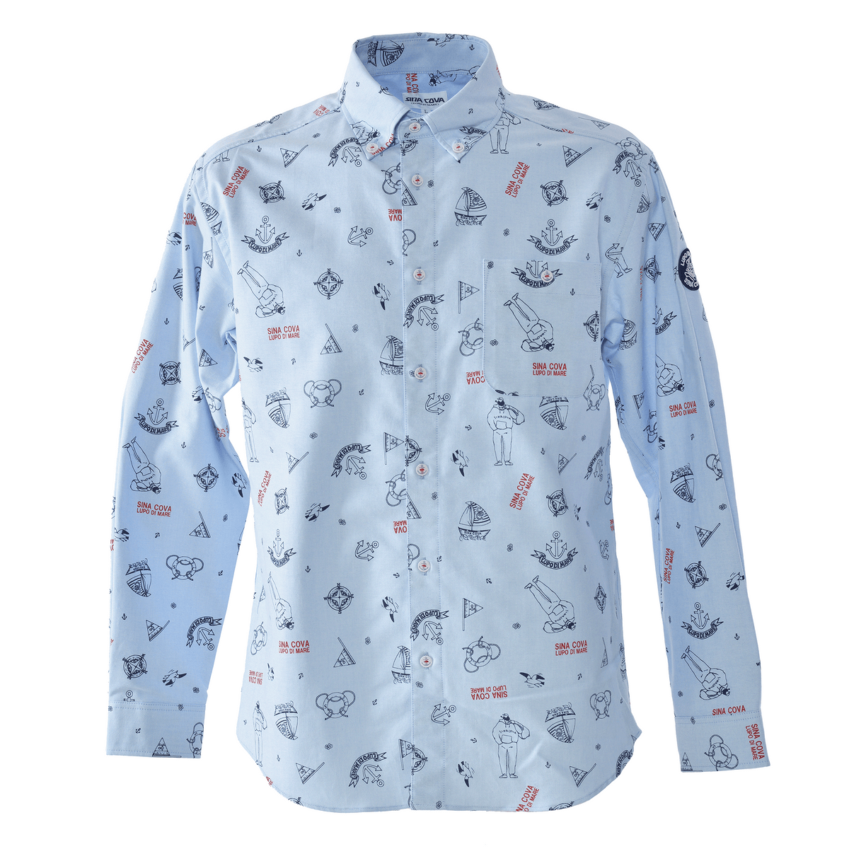 Long-sleeve Button-down Shirt 26224030