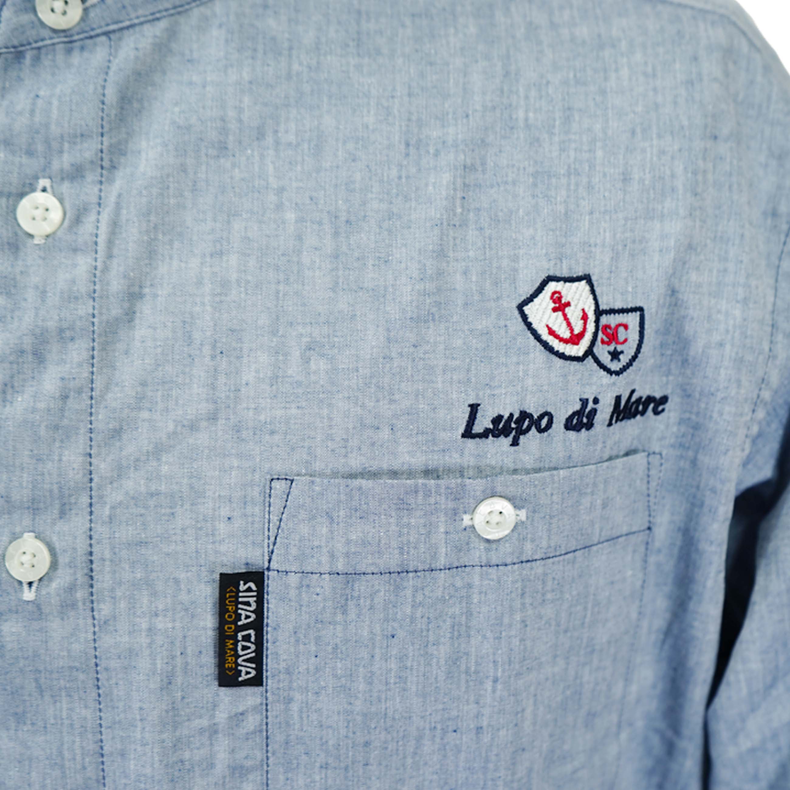 【アウトレット】シナコバ (SINA COVA) バンドカラーシャツ 22124030