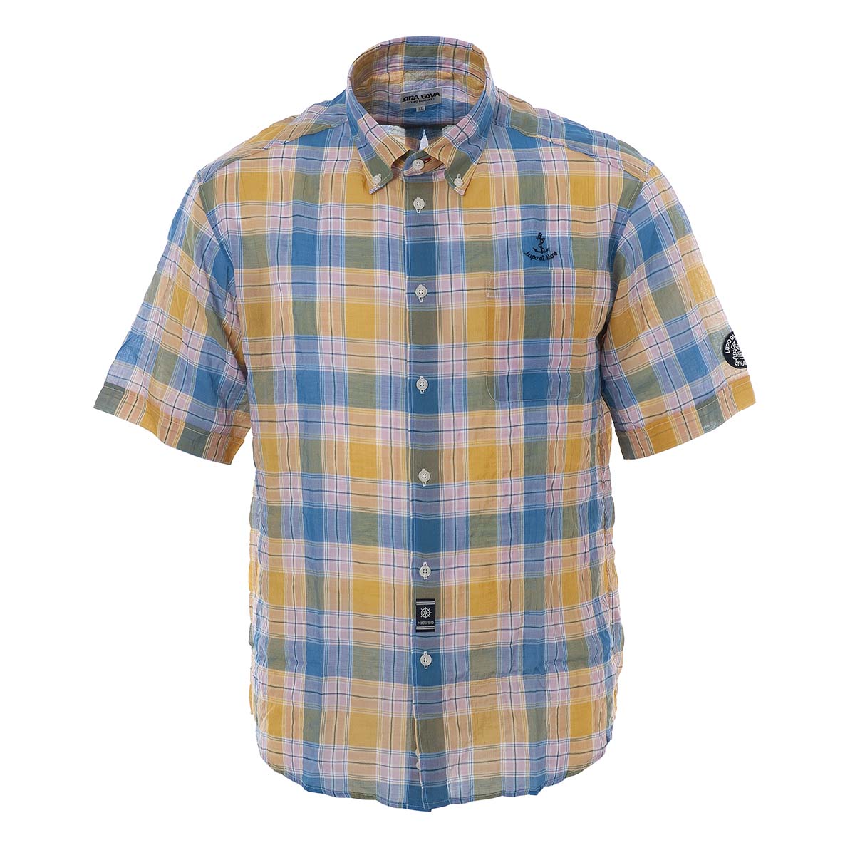King size short sleeve button down shirt 20134526