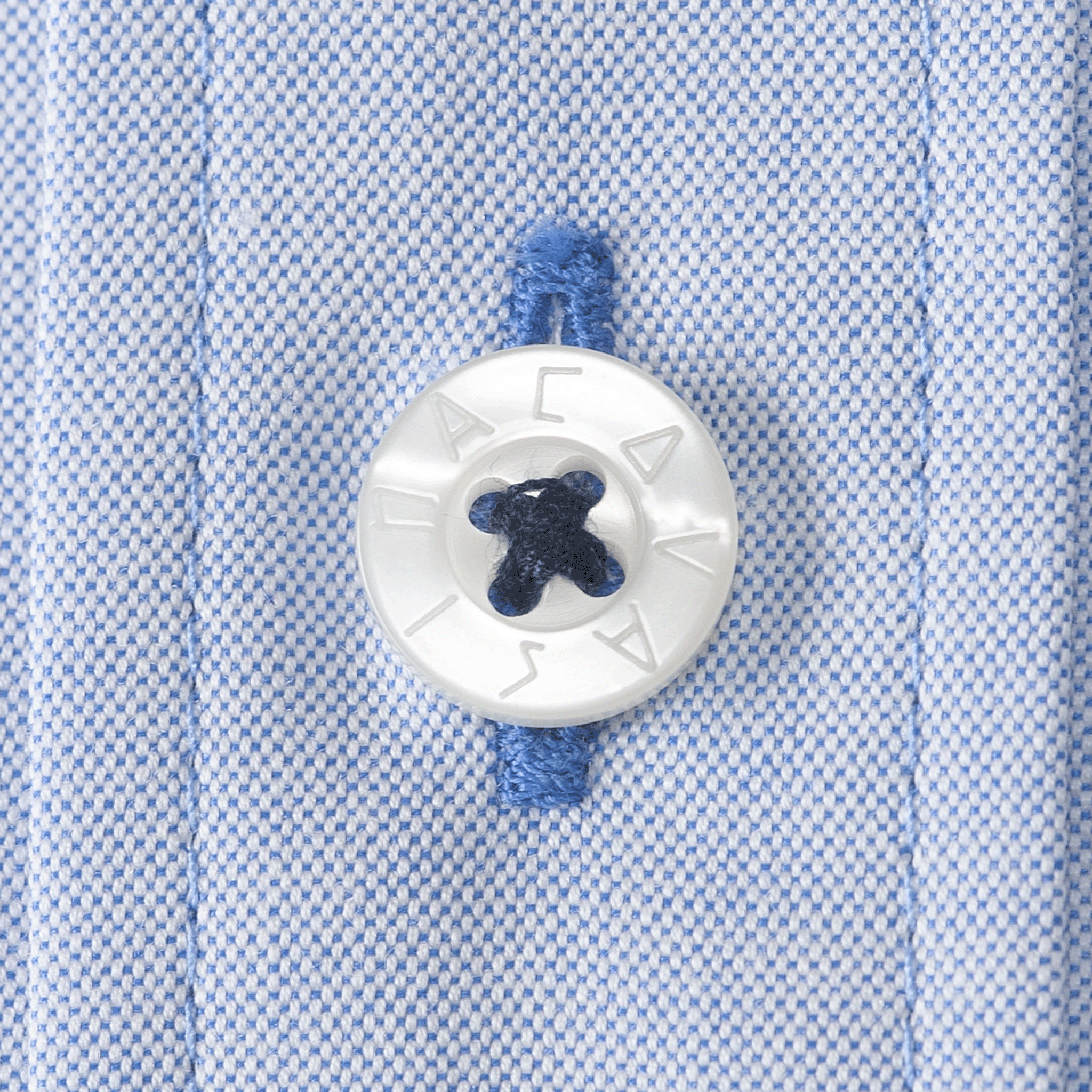 長袖ボタンダウンシャツ ワイシャツ カッターシャツ 刺繍入り スマートカジュアル 23114010