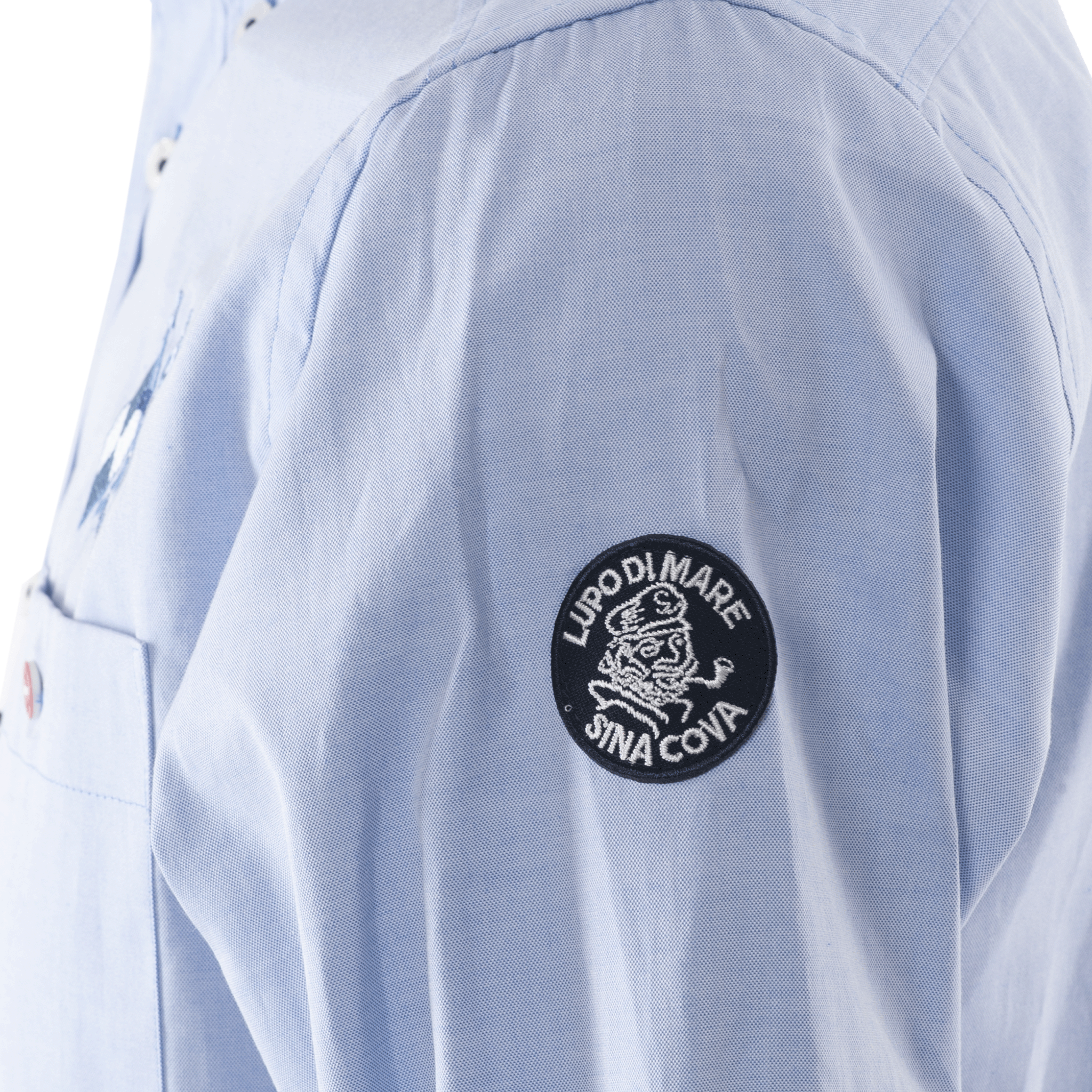 長袖ボタンダウンシャツ ワイシャツ カッターシャツ 刺繍入り スマートカジュアル 23114010