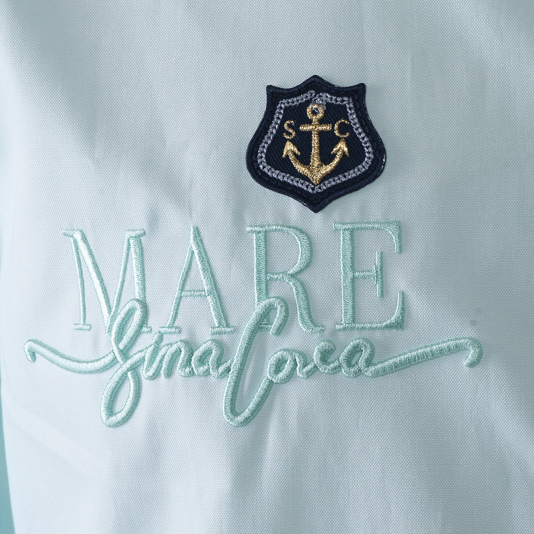 長袖ボタンダウンシャツ ワイシャツ カッターシャツ 刺繍入り スマートカジュアル 23114010