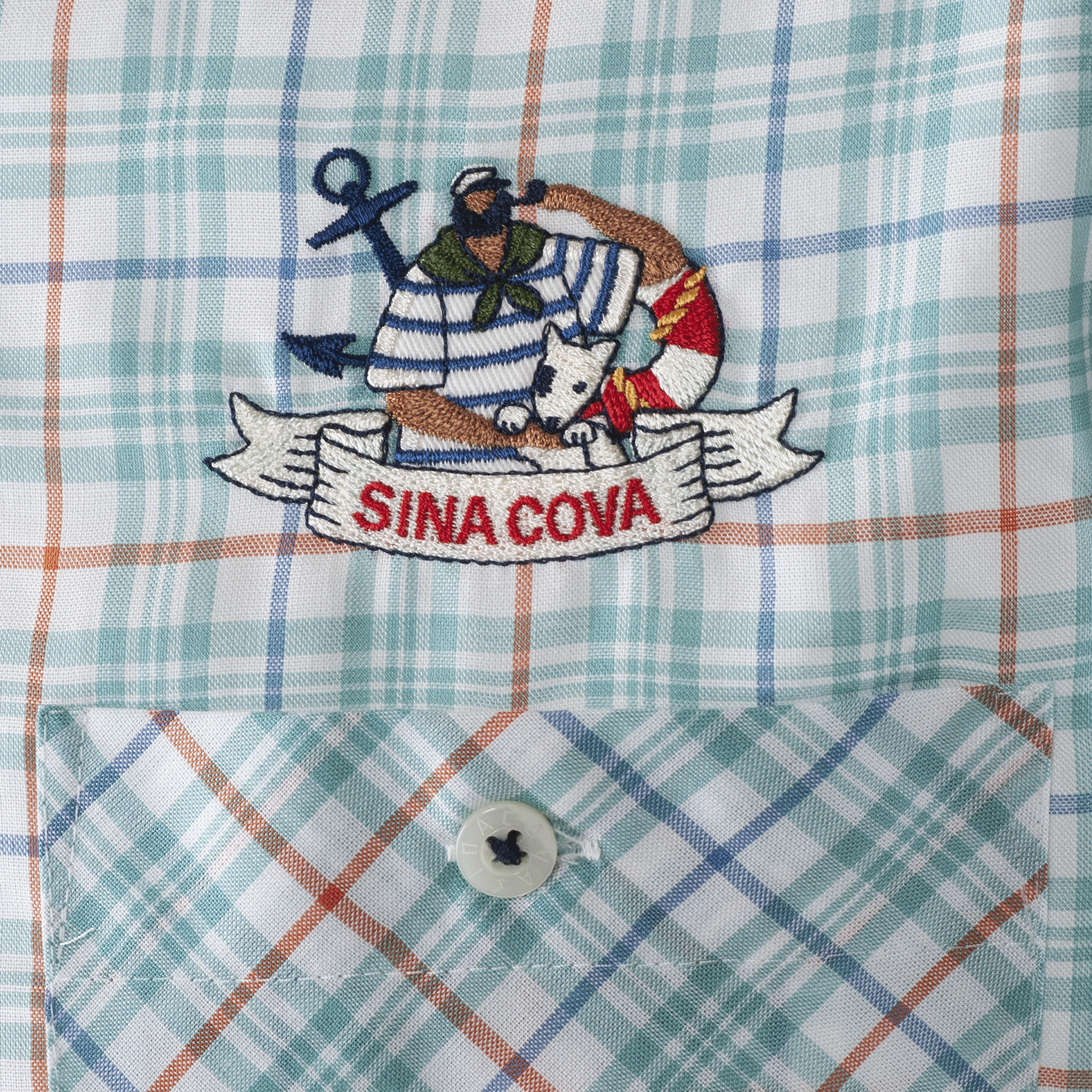 【公式】シナコバ(SINA COVA)長袖ボタンダウンチェックシャツ 23124020
