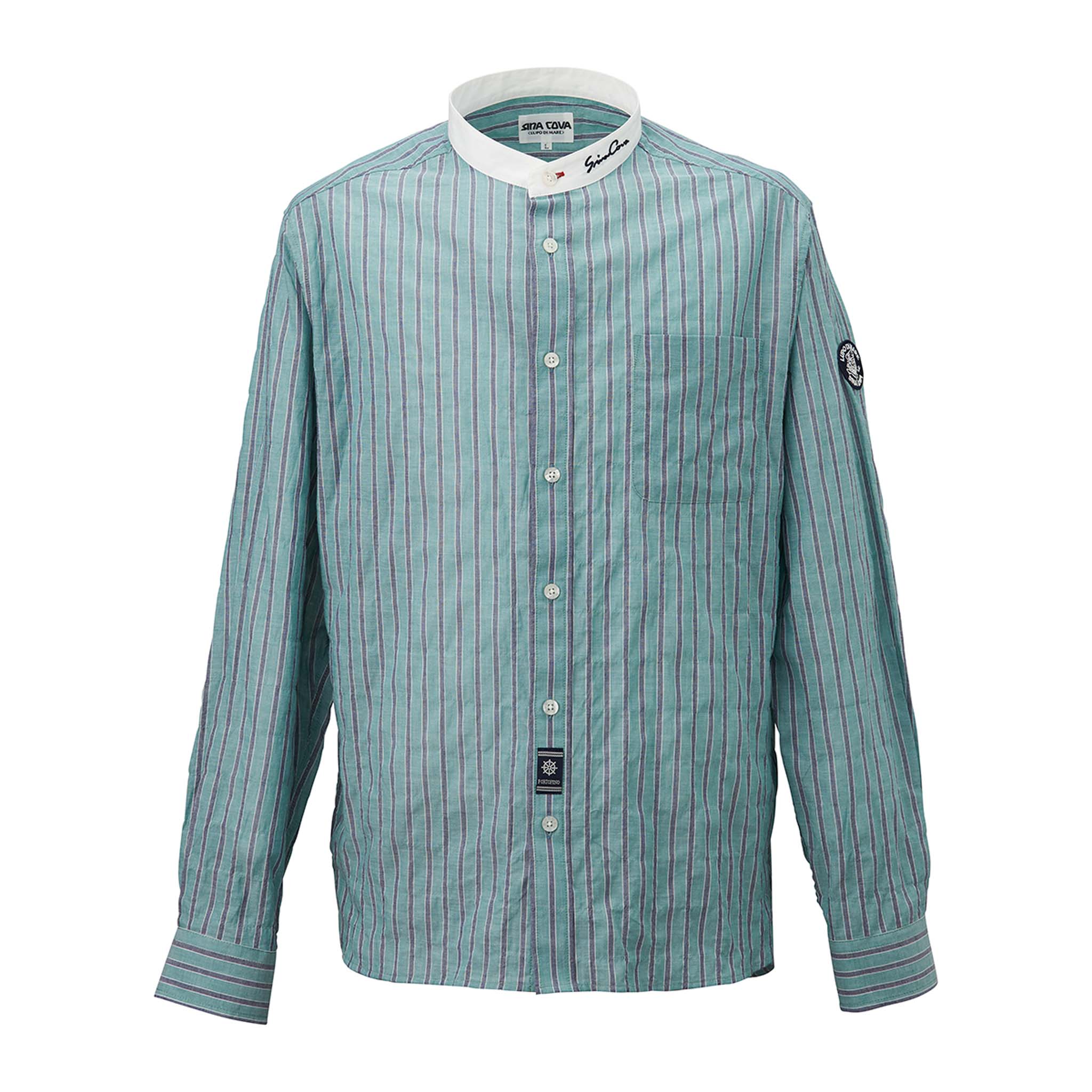 【アウトレット】シナコバ (SINA COVA) バンドカラー 長袖シャツ 22134010