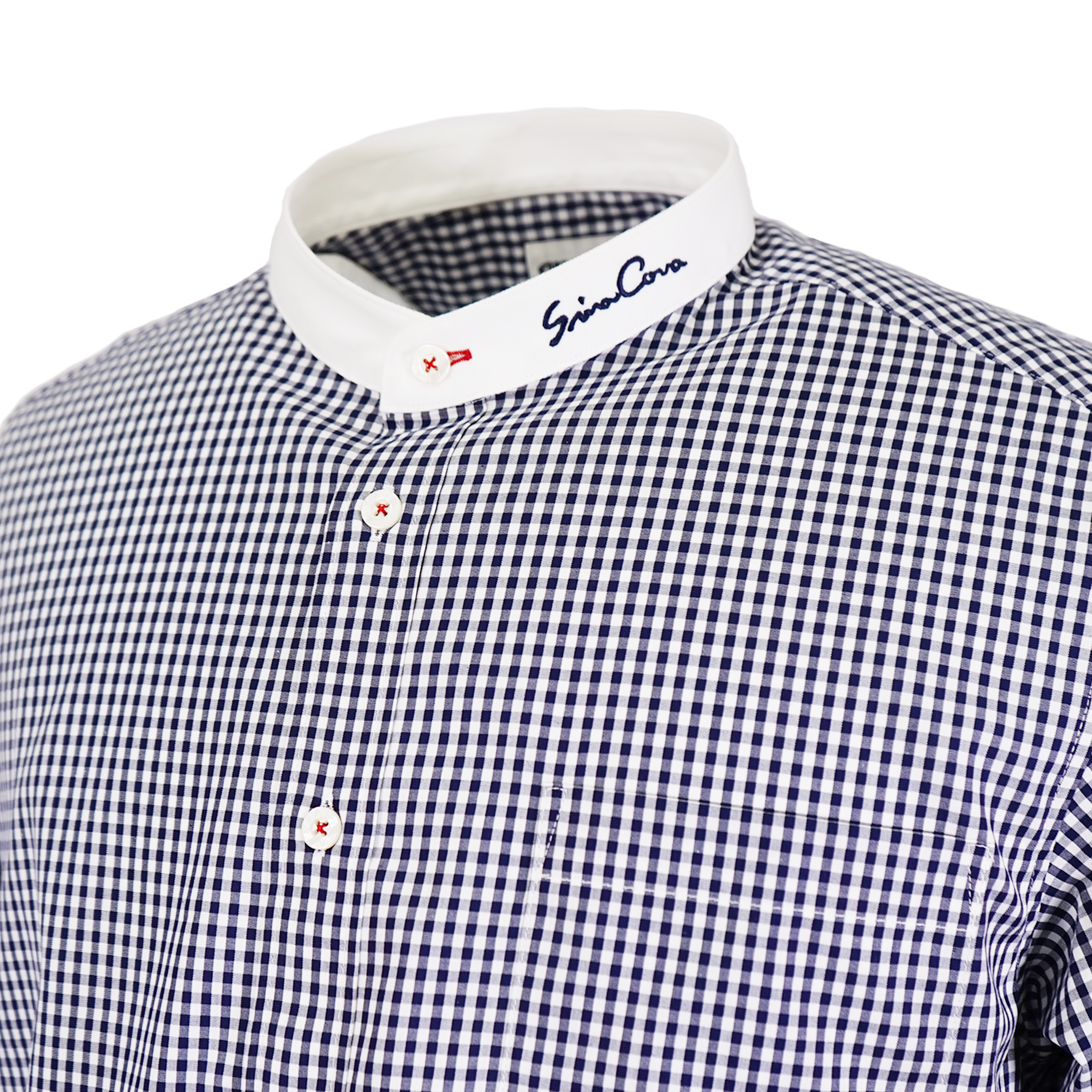 【アウトレット】シナコバ (SINA COVA) バンドカラー 長袖 シャツ 22234010