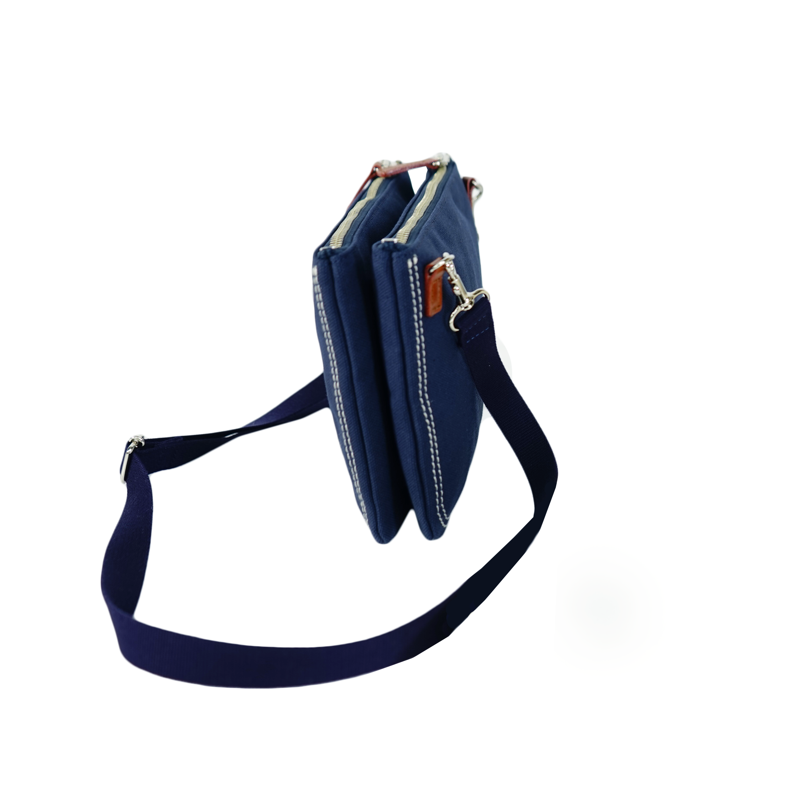 Wファスナーショルダーバッグ 男女兼用 23177030