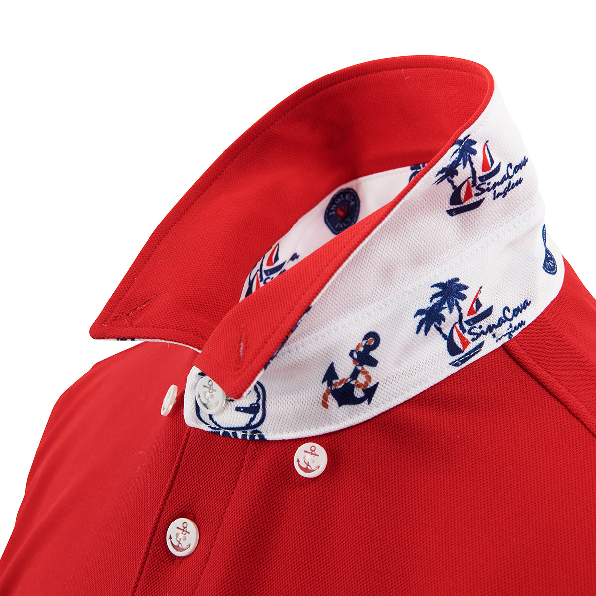 Short -sleeved button down polo shirt 20150540