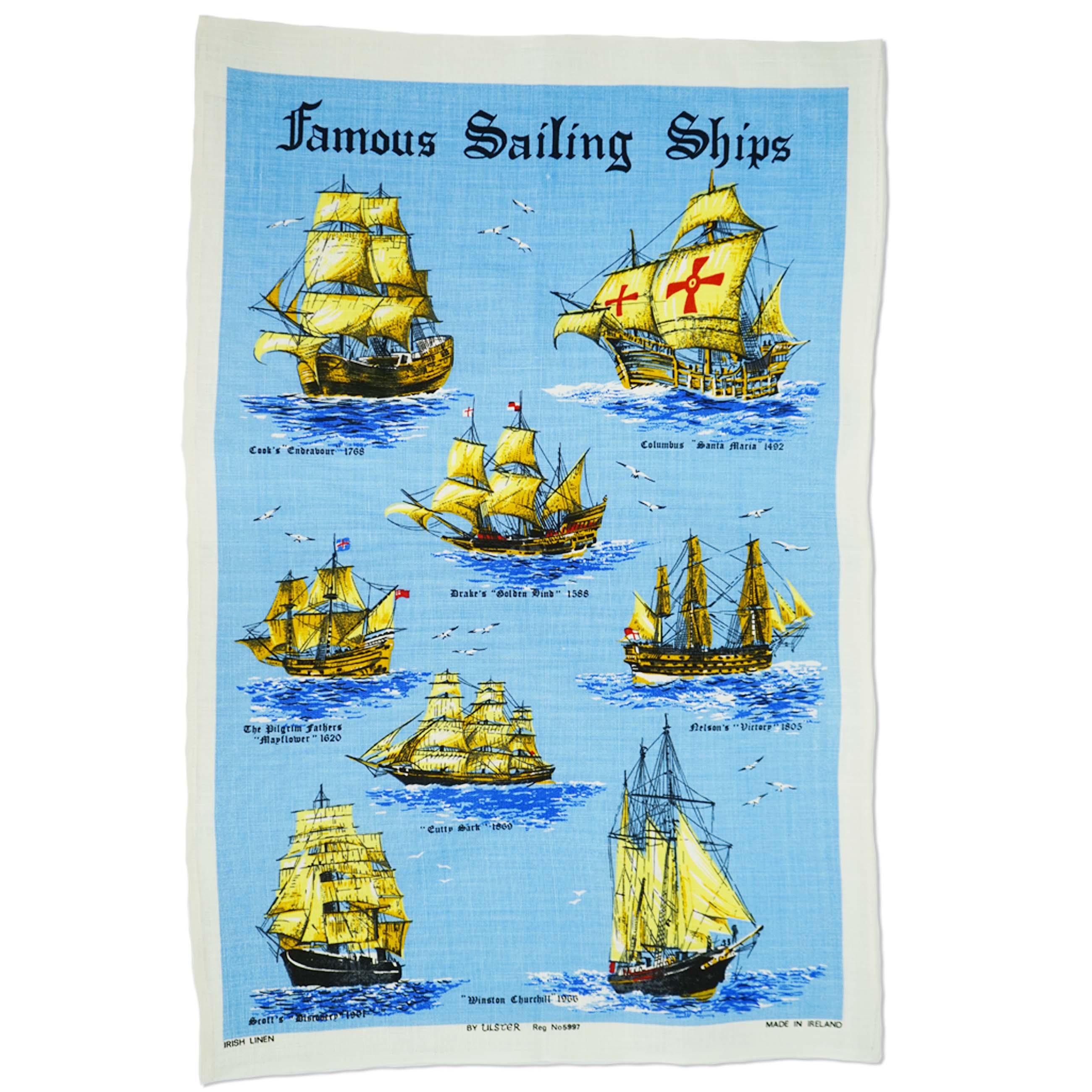 ティータオル Famous Sailing Ships 57000670