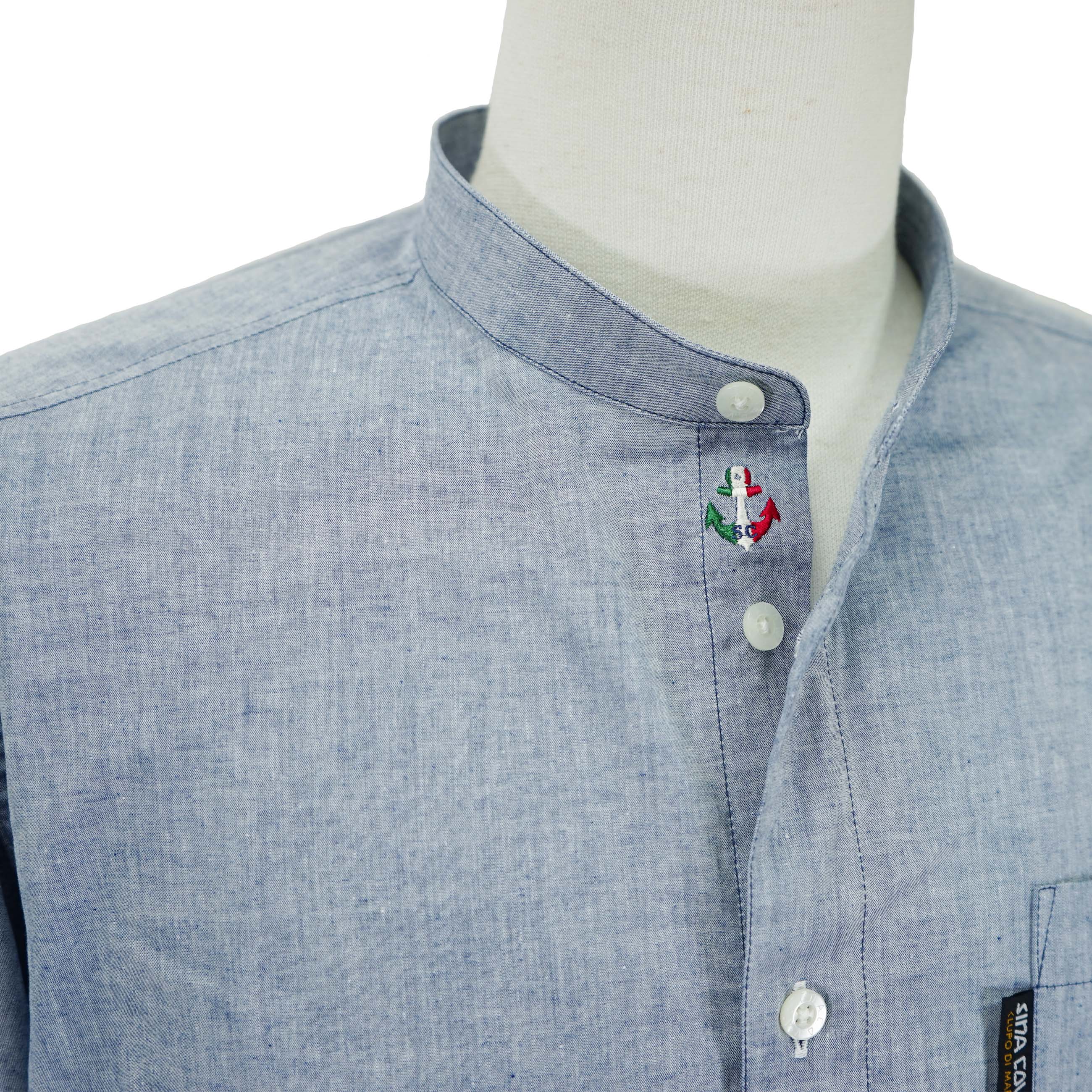 【アウトレット】シナコバ (SINA COVA) バンドカラーシャツ 22124030