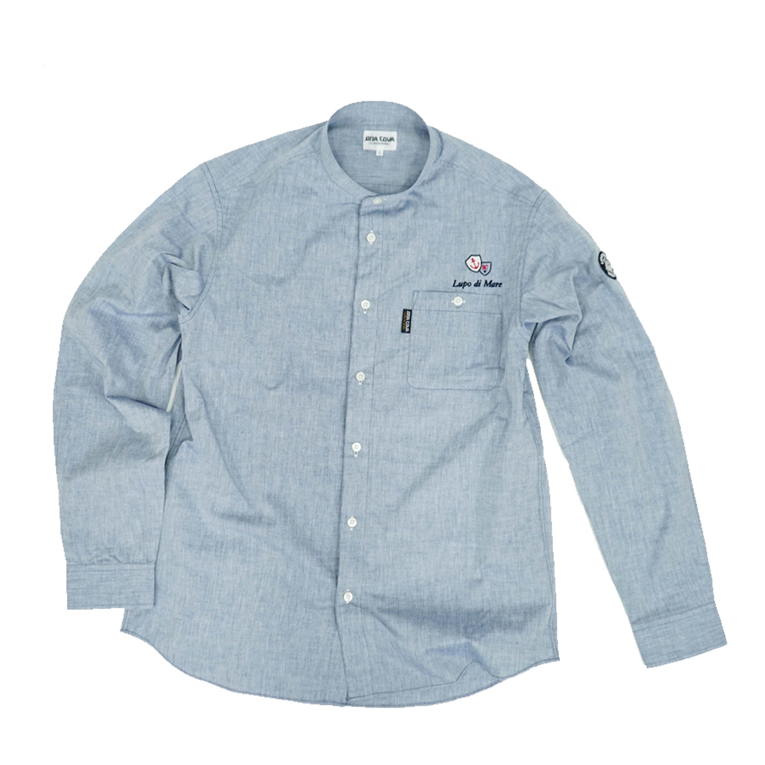 【アウトレット】シナコバ (SINA COVA) バンドカラーシャツ 22124030