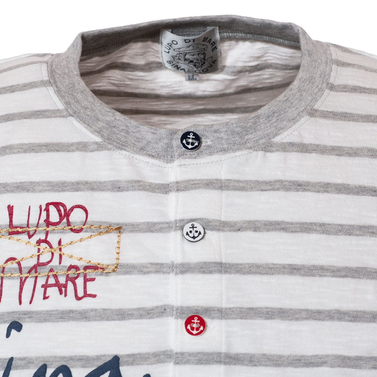 [Outlet] Henley neck short sleeve T-shirt 19120520
