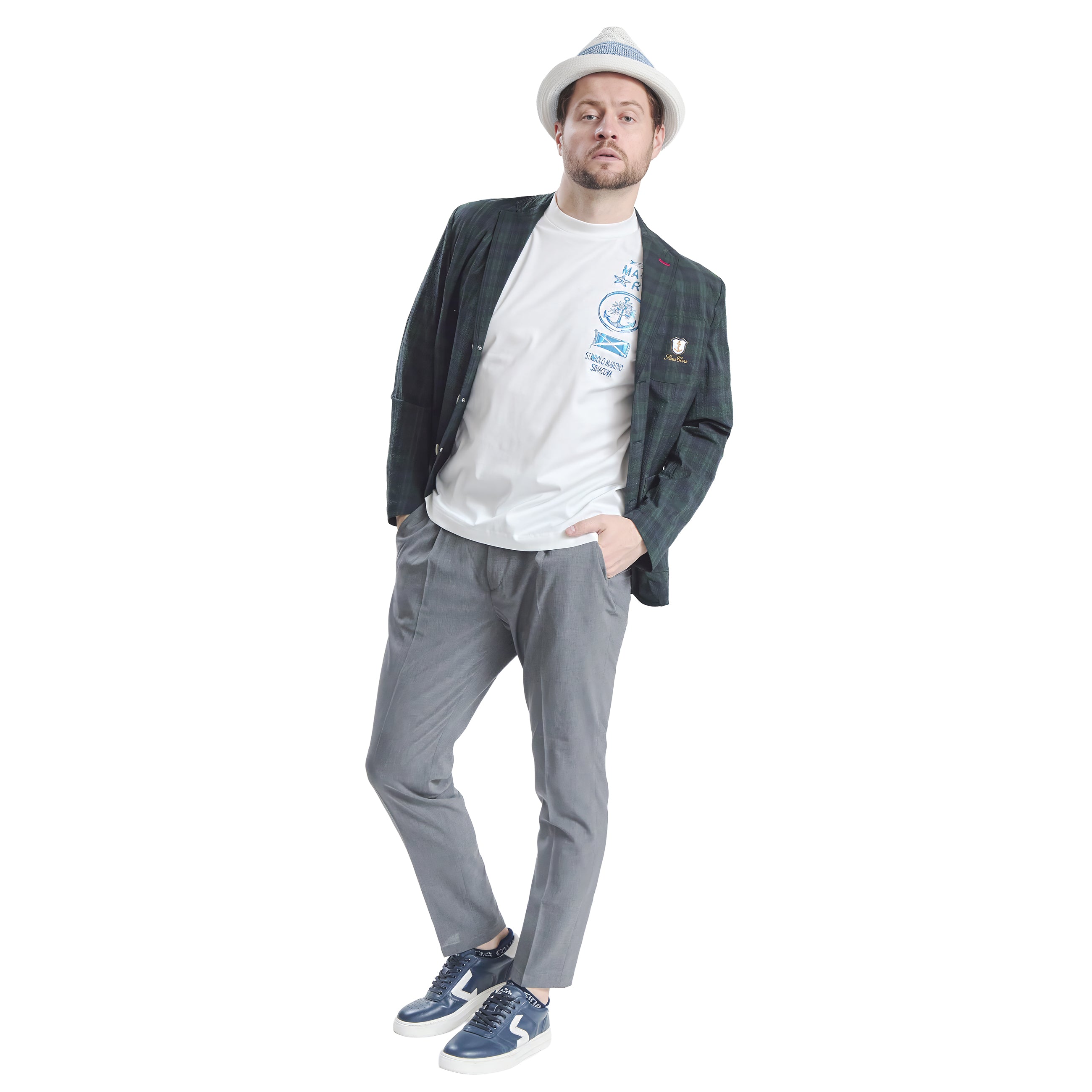 One-tuck pants 26135310