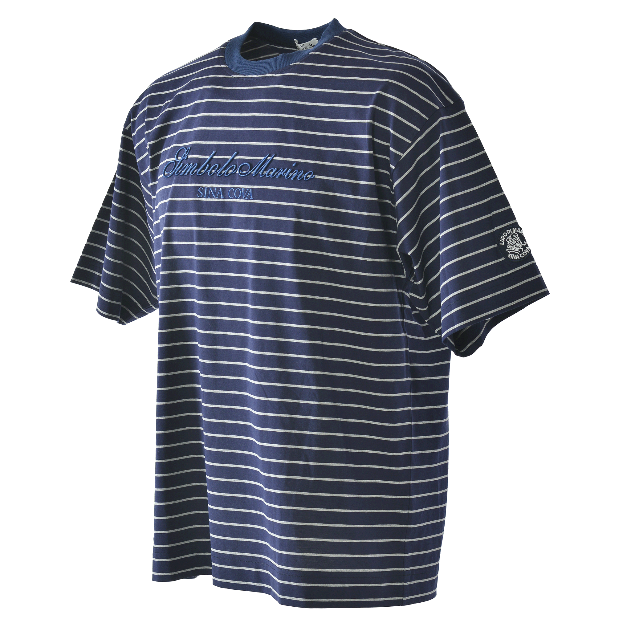 Striped drop shoulder T-shirt 26110570