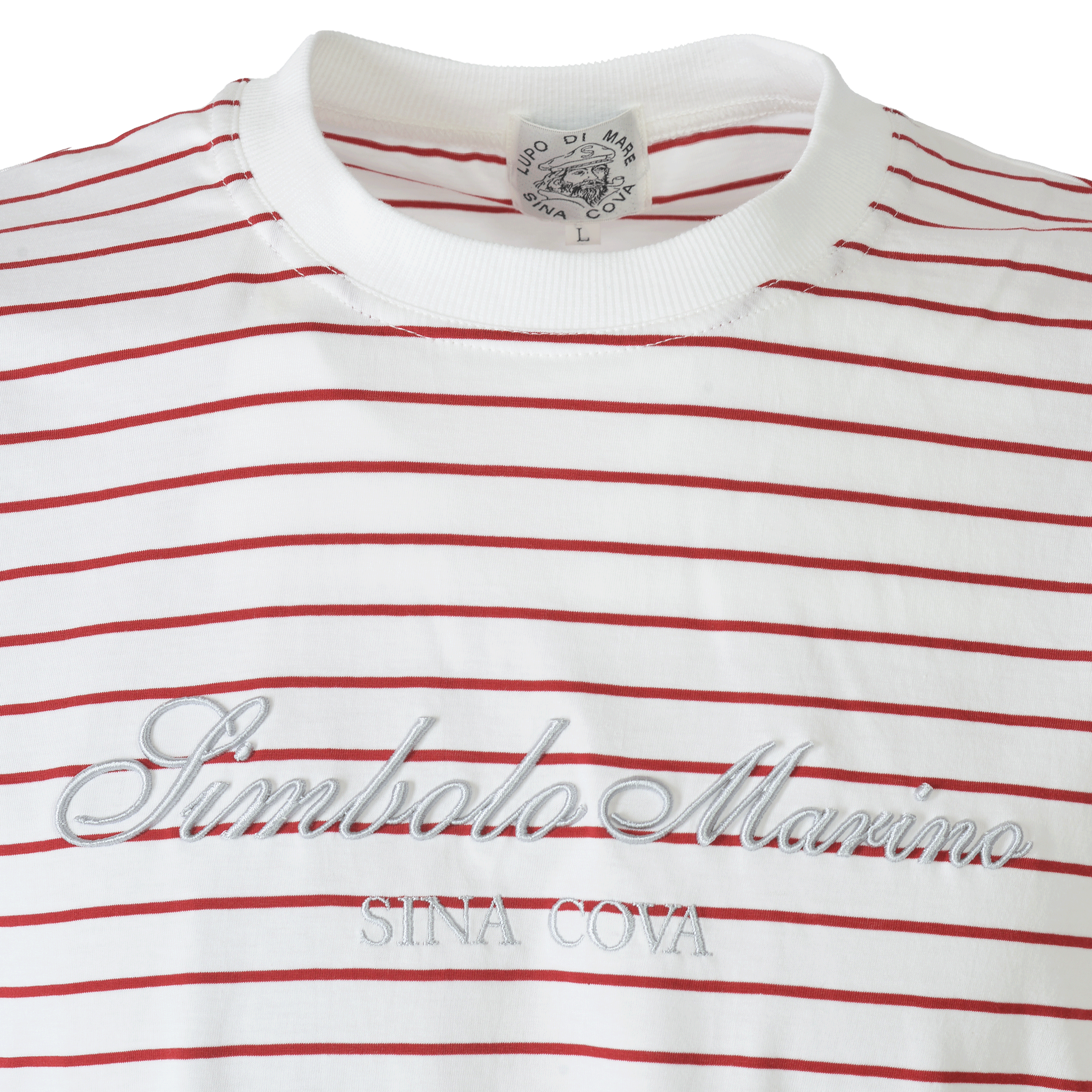 Striped drop shoulder T-shirt 26110570