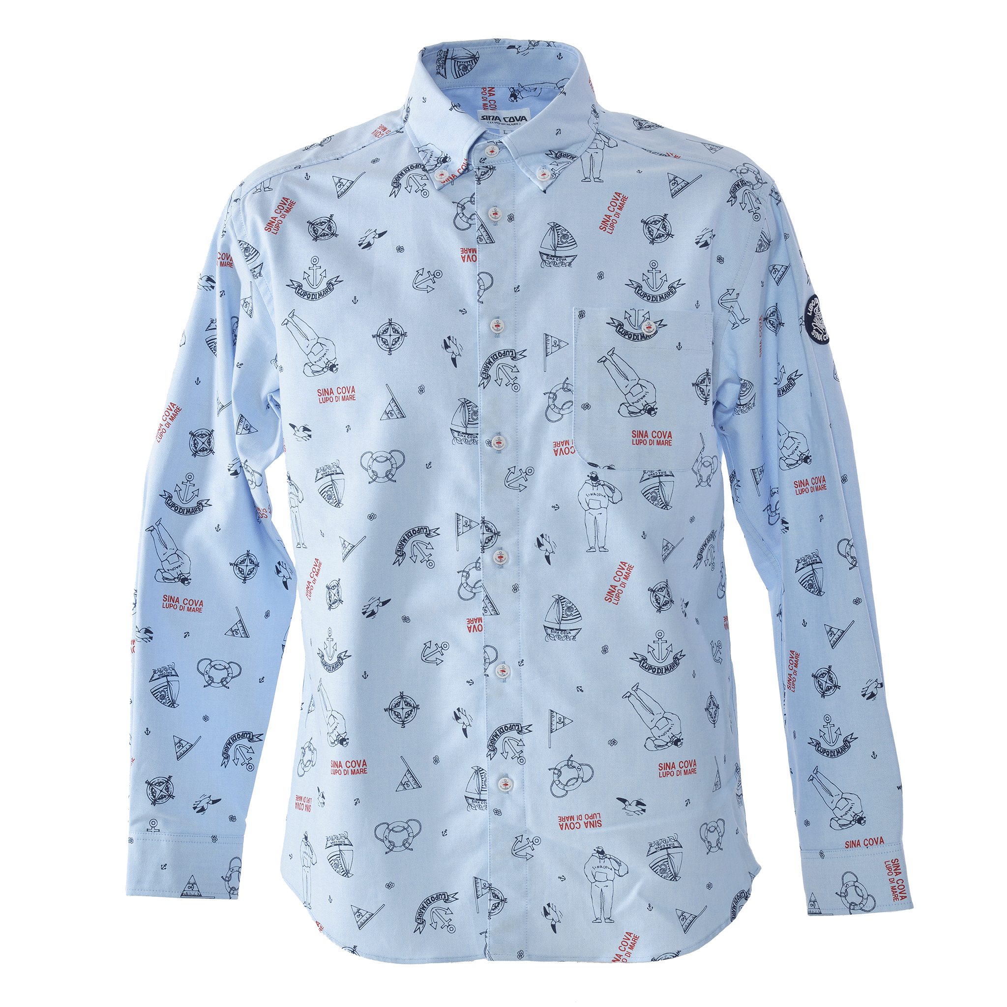 Long-sleeve Button-down Shirt 26224030