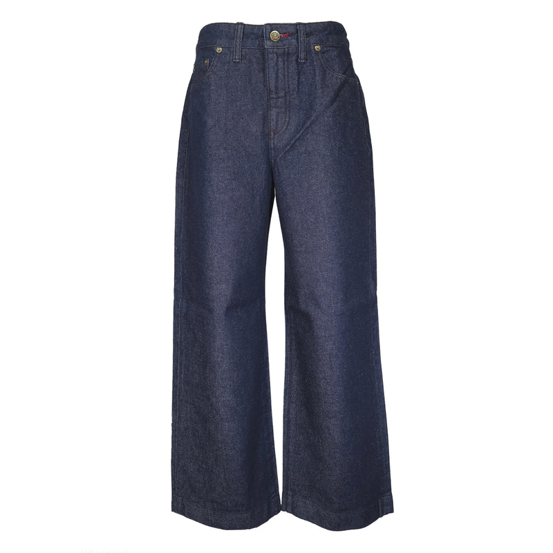 Ladies Denim Cropped wide Pants 19285020