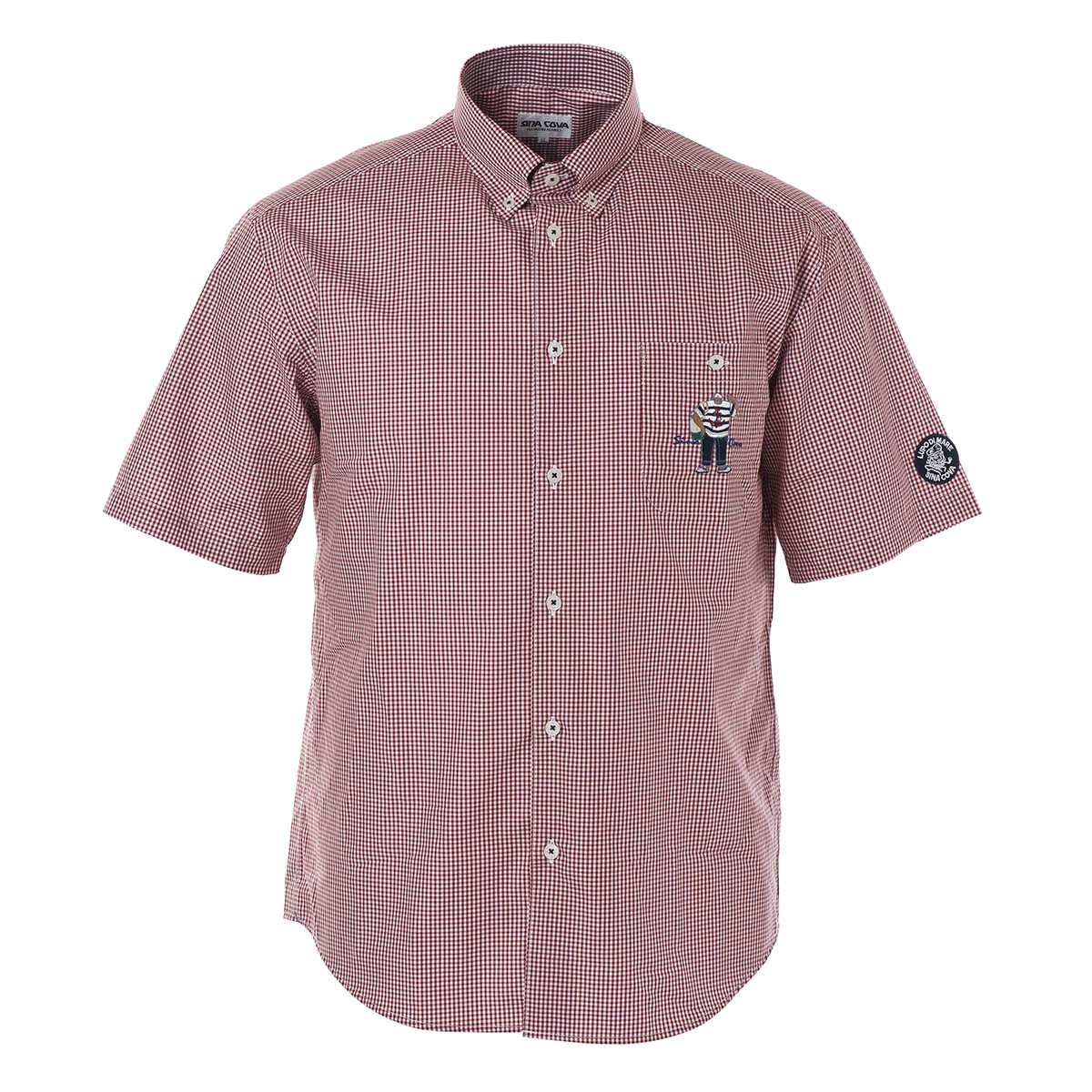 Short -sleeved button down shirt 20124550