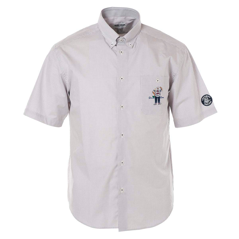 Short -sleeved button down shirt 20124550