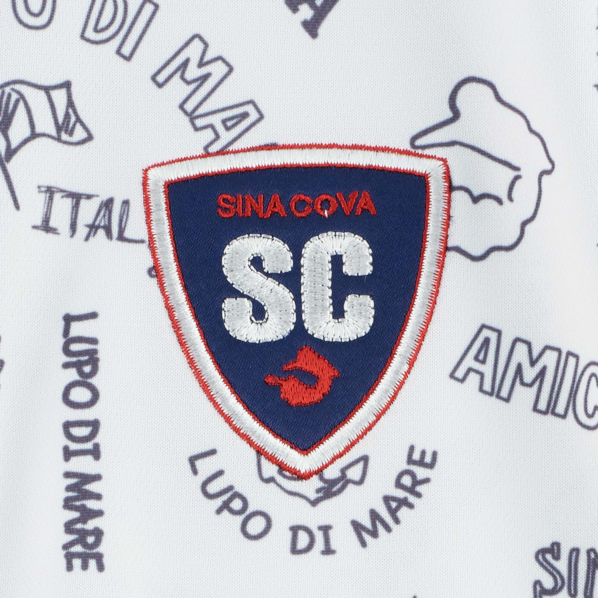 【アウトレット】シナコバ （SINA COVA）総柄半袖ポロシャツ　22150510