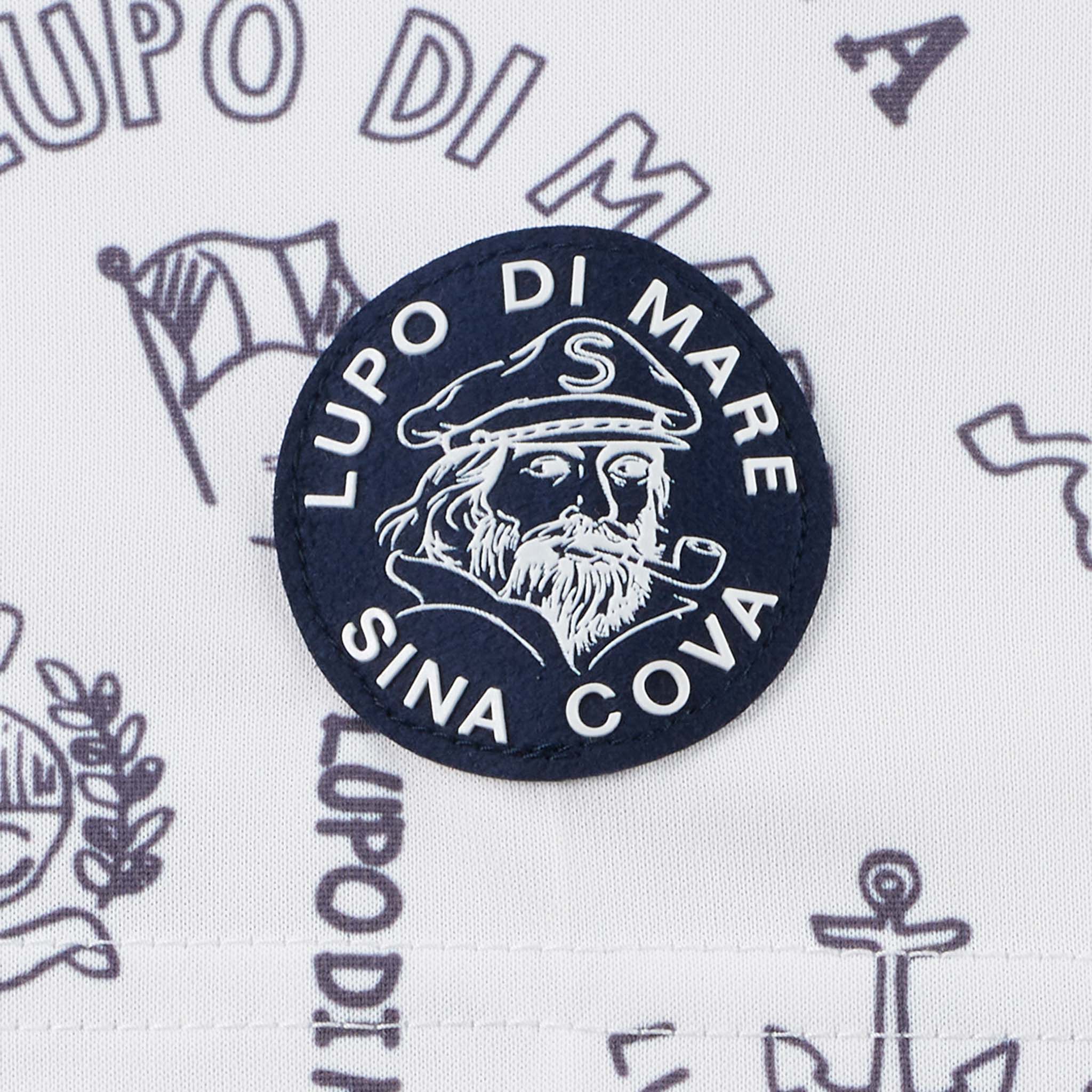 【アウトレット】シナコバ （SINA COVA）総柄半袖ポロシャツ　22150510