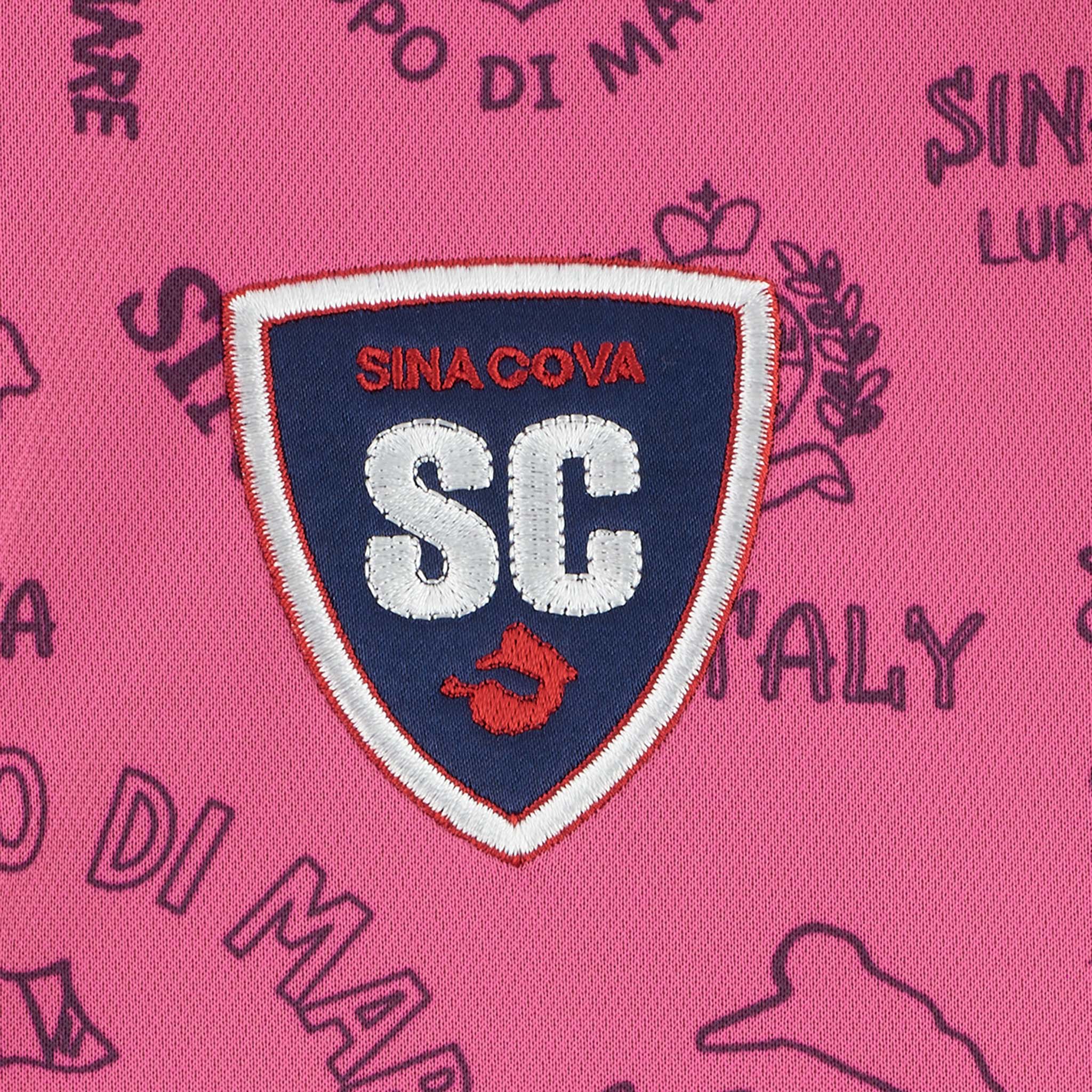 【アウトレット】シナコバ （SINA COVA）総柄半袖ポロシャツ　22150510