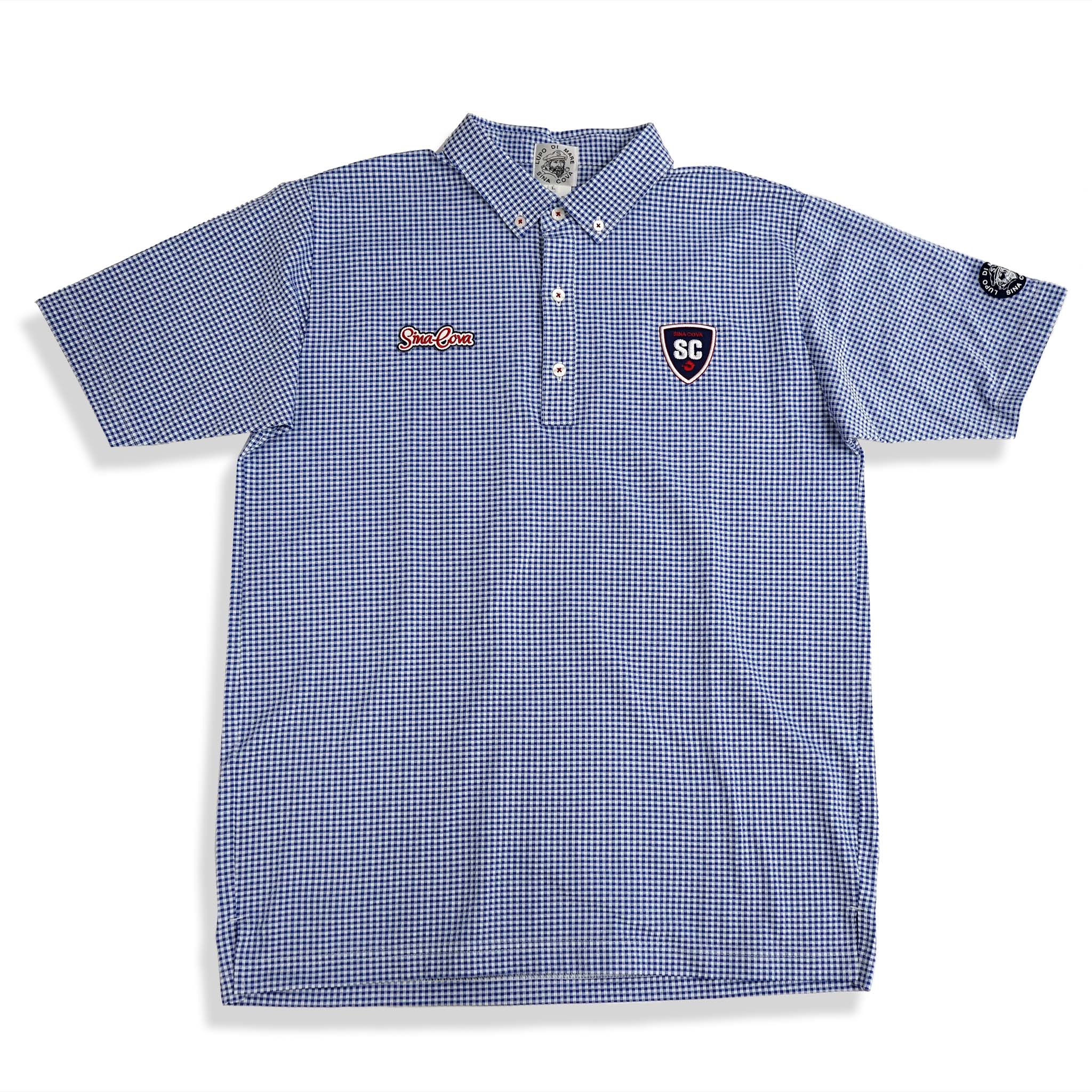 【アウトレット】シナコバ （SINA COVA） チェック柄 半袖 ポロシャツ 22150520