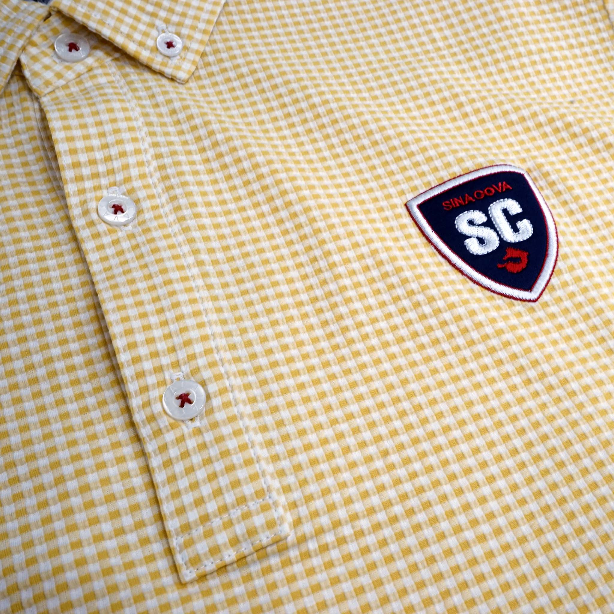 【アウトレット】シナコバ （SINA COVA） チェック柄 半袖 ポロシャツ 22150520