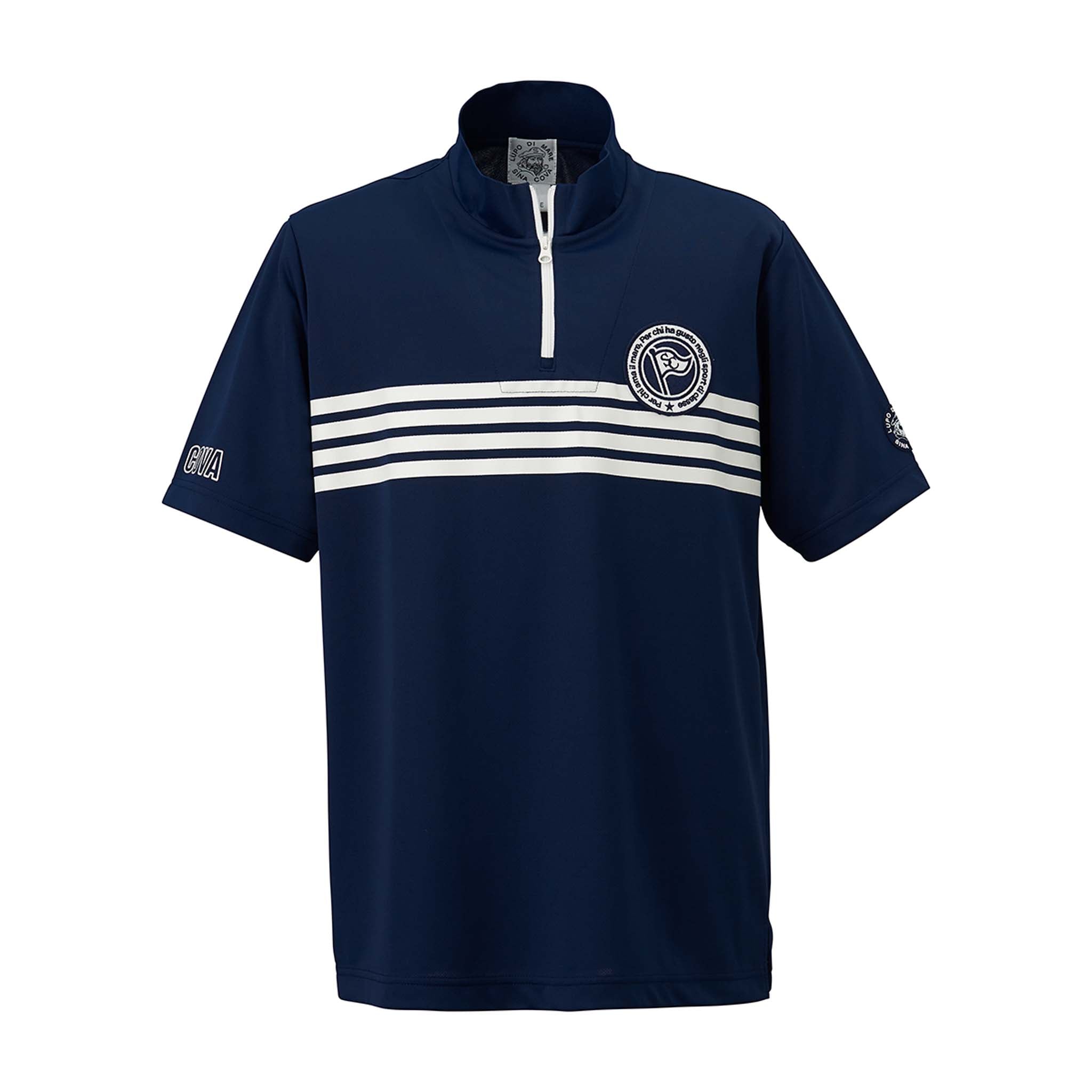 【アウトレット】シナコバ （SINA COVA） ハーフZIP 半袖 Tシャツ 22150560