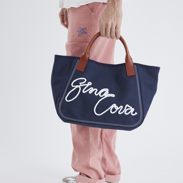 [Official] Shinakoba (SINA COVA) Tote Bag Handbag with Shoulder With String Hand Bag Cord Embroidery Design 23177010